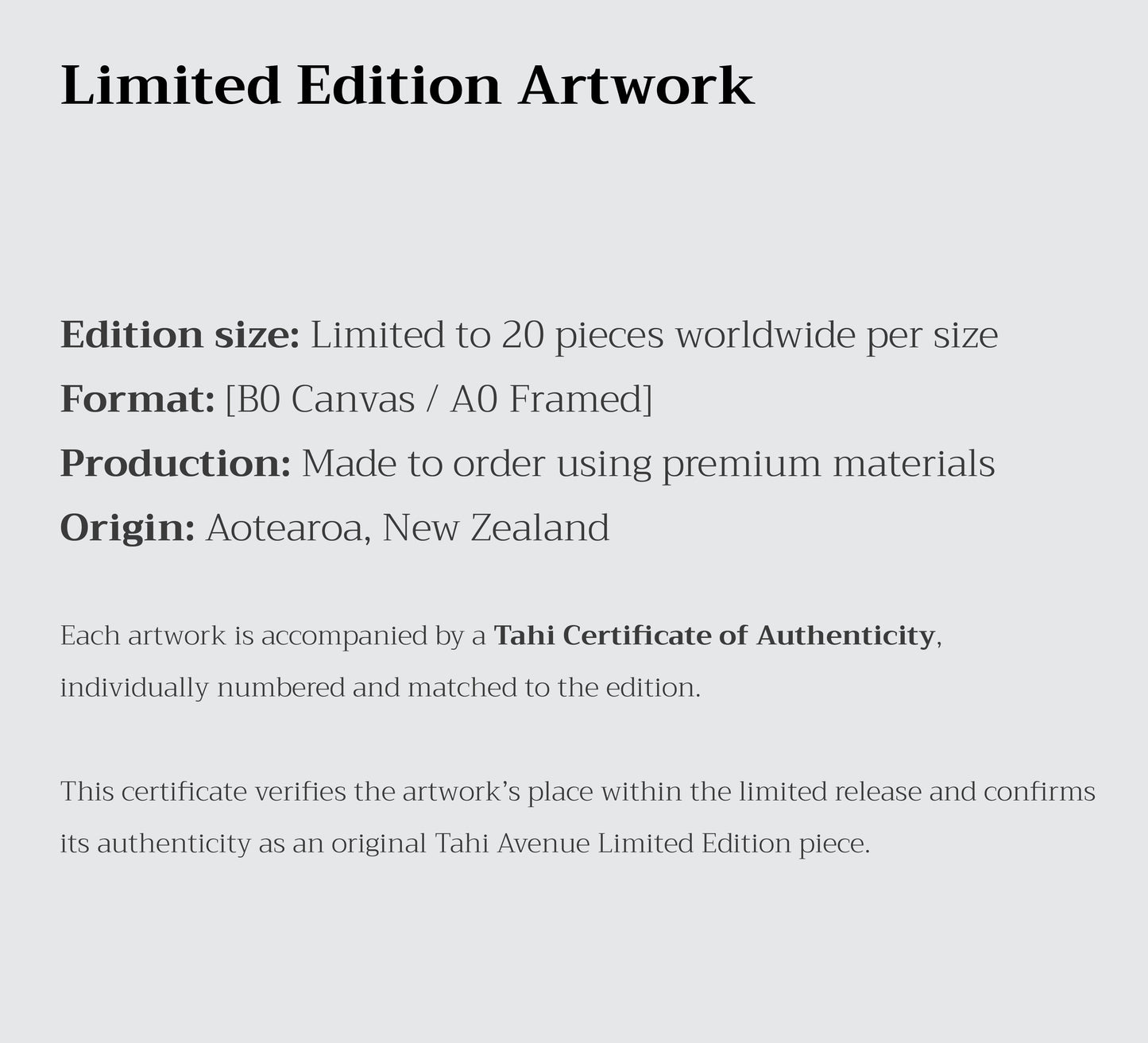 Limited Edition Structural Weave
