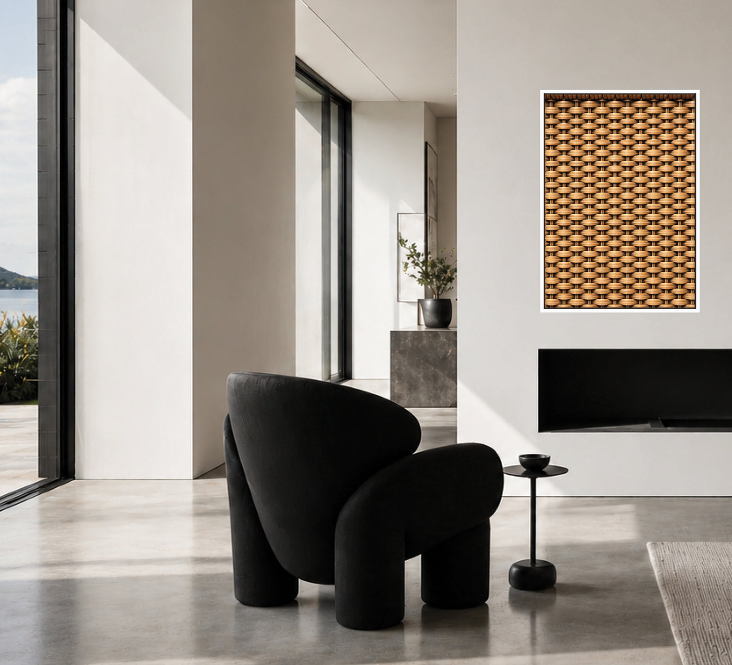 Interlace Canvas in Floating Frame