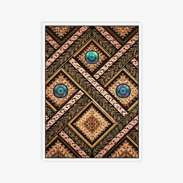 Sacred Pathways Canvas in Floating Frame